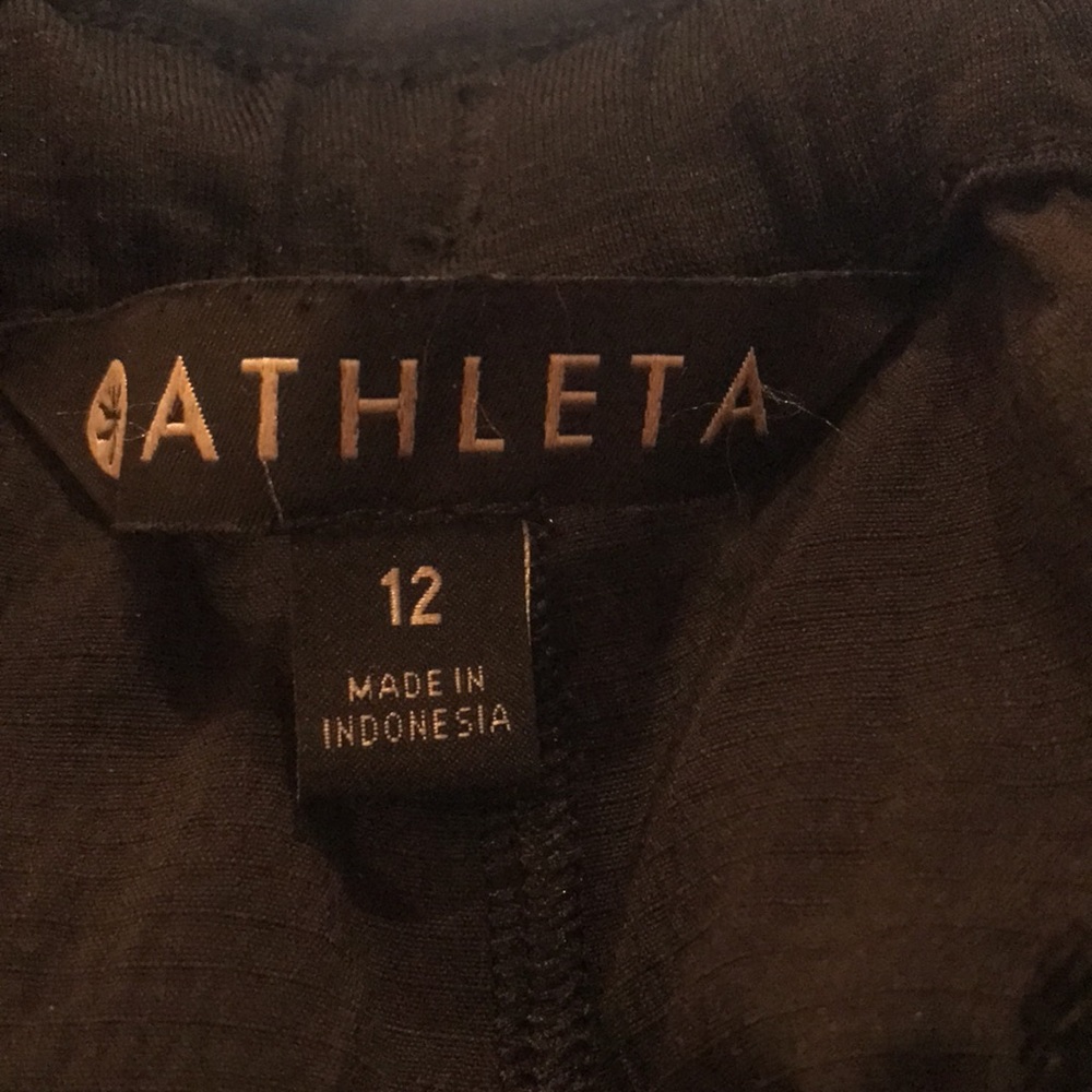 Athleta Drawstring Toggle Black Pants High Rise P… - image 3